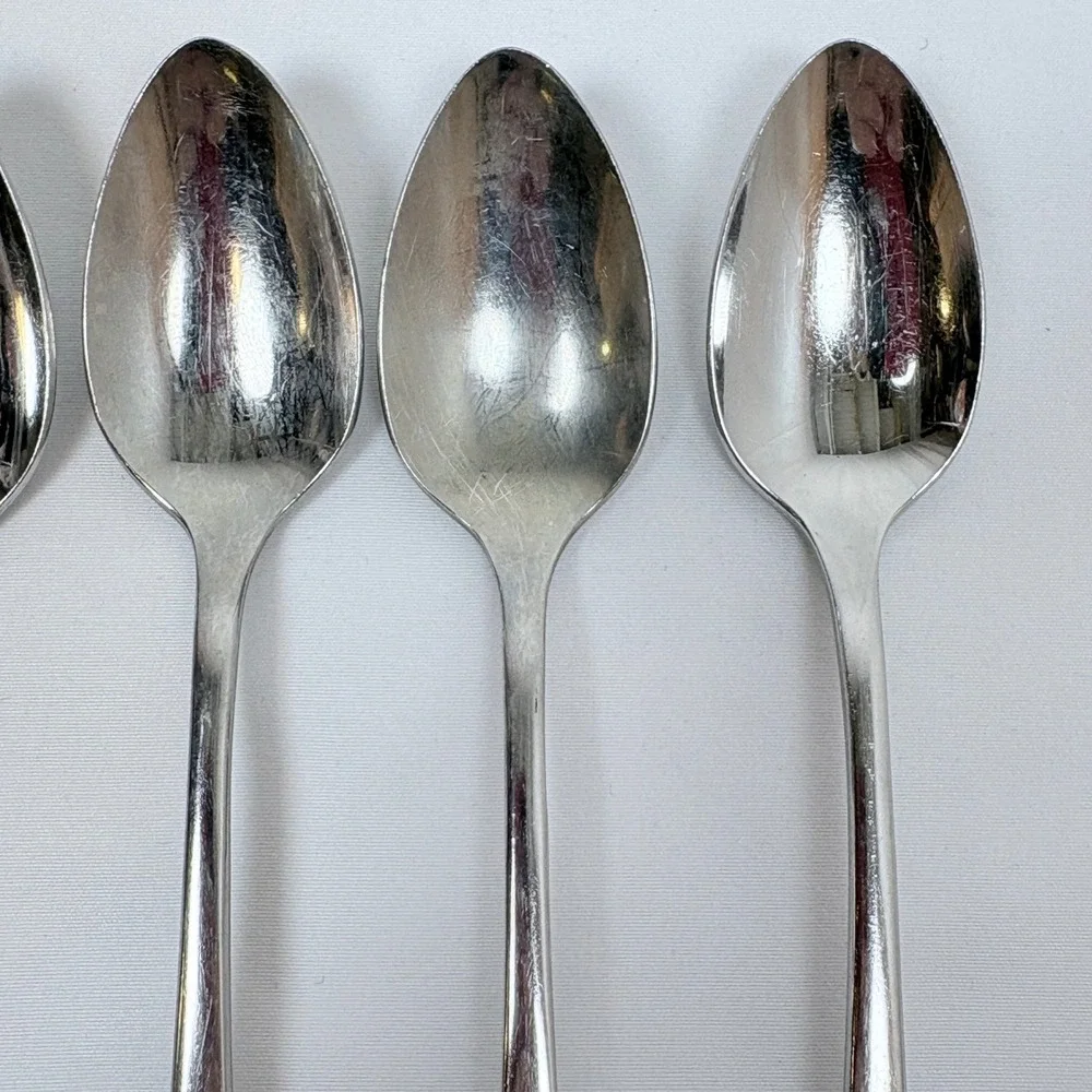 Vtg Oneida Community Stainless My Rose Iced Tea Spoons Set of 5 7.5